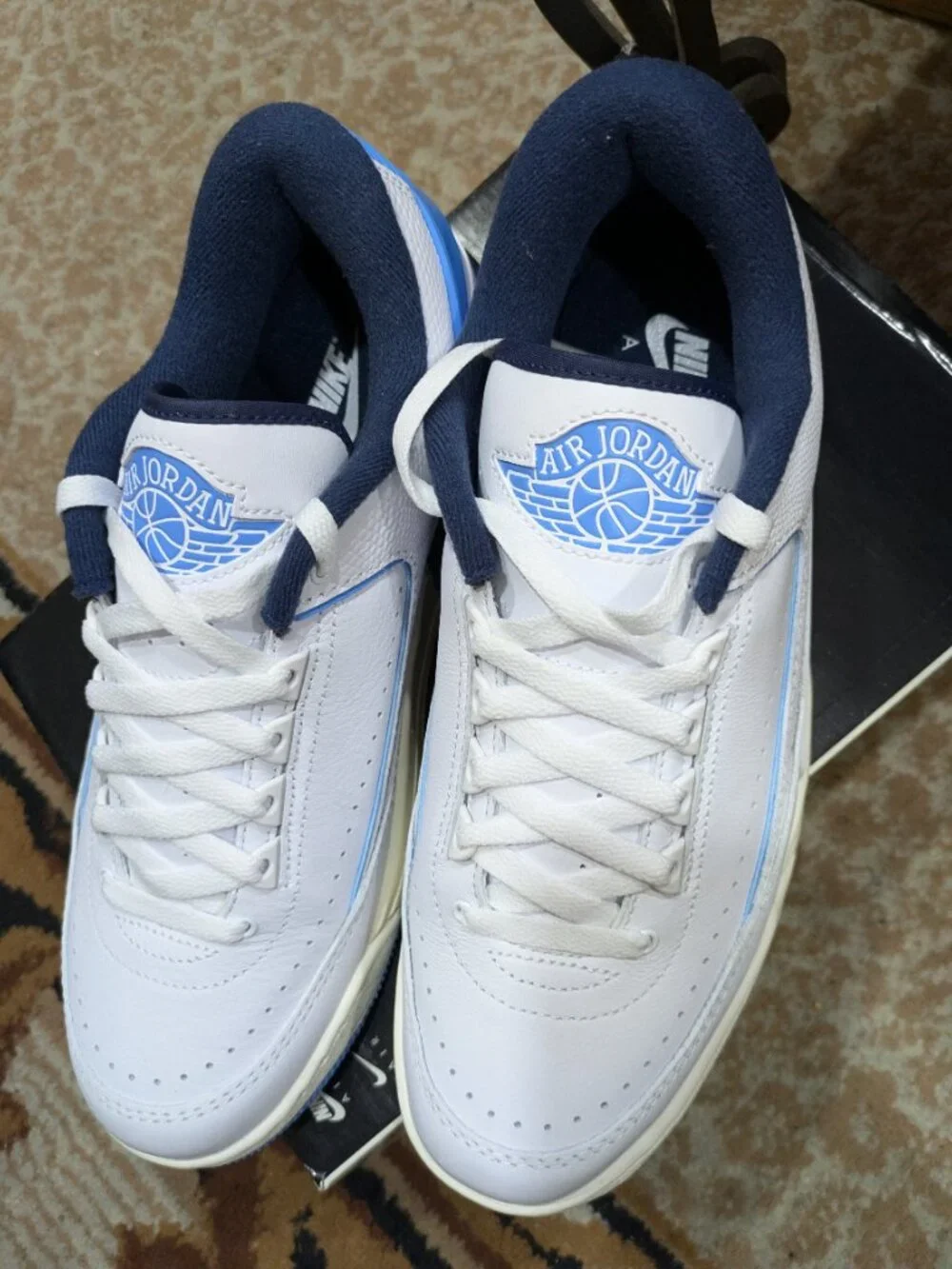 Air Jordan 2 3 Unc FD0383-144 White/Blue Size 10.5 US UK 9.5 EU 44.5 New Conditi
